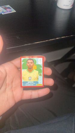 Rare Red Border Rodrygo Panini World Cup Card