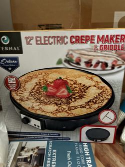 NEW Eternal Deluxe 12" Electric Crepe Maker & Griddle - NIB