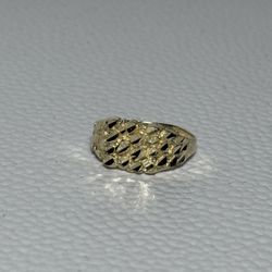 14k Gold Nugget Ring 