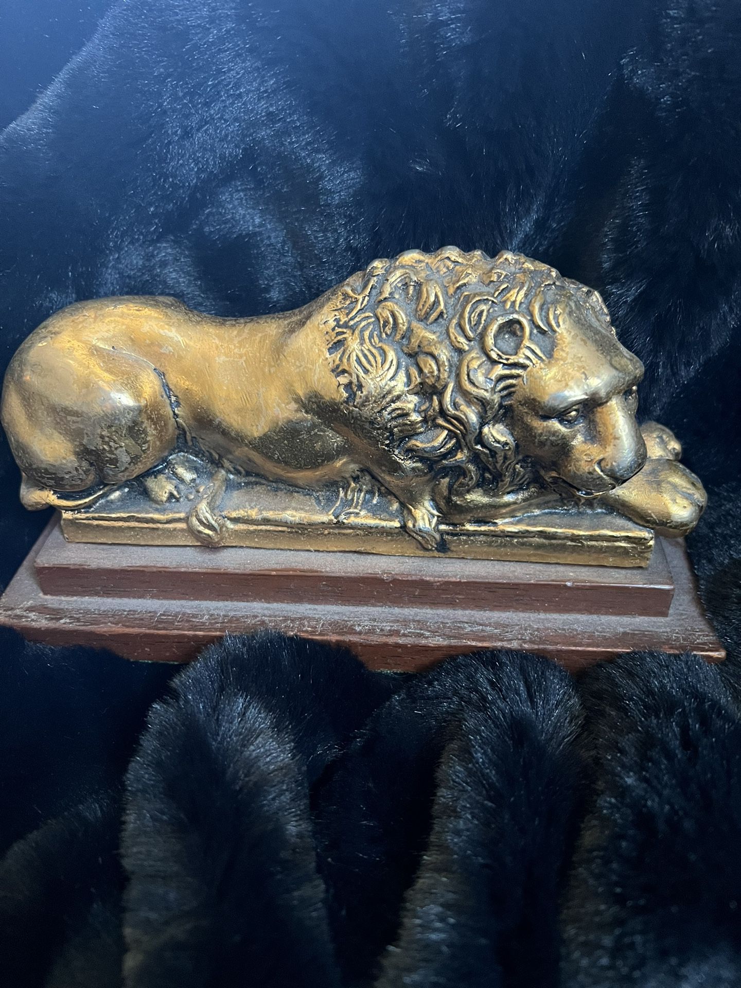 RARE Antique Lion Paperweight- Solid And Heavy