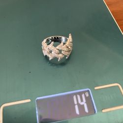 White Or Yellow Gold Vvs Diamond Thorn Cuban Rings 