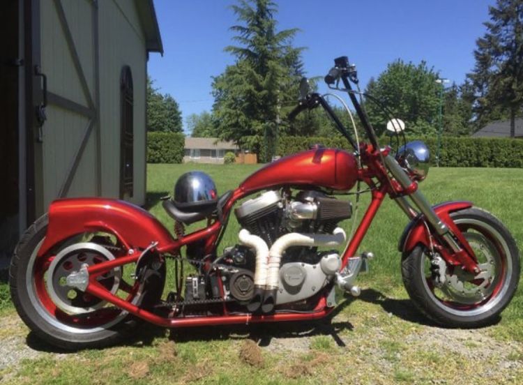 Custom Buell Harley chopper