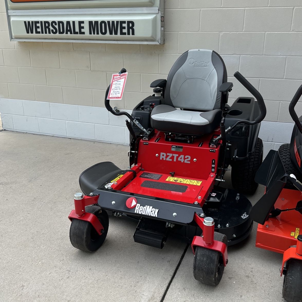 Red best sale max mower
