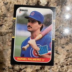 1987 Donruss Rafael Palmeiro Rated Rookie Card