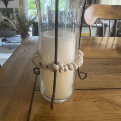 Candle Holder With Metal Stand