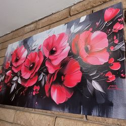 Canvas Wall Decor Modern Floral 