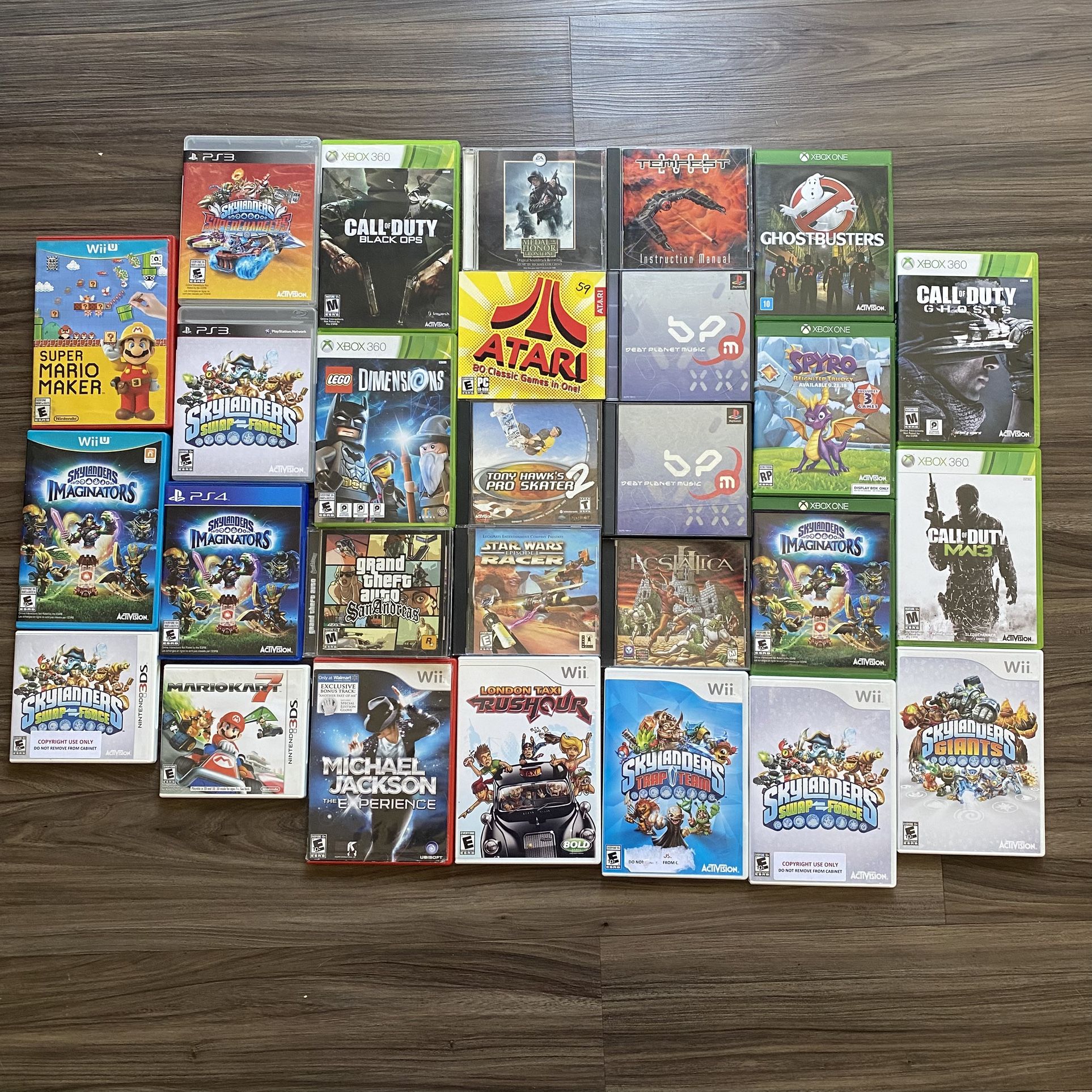 Video Game Lot - Xbox, PC, DS, WiiU, PS4 & PS3 - 27 Video Games - Accepting Offers