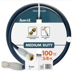 Anvil 5/8 in. Dia x 100 ft. Standard Duty Green Garden Hose