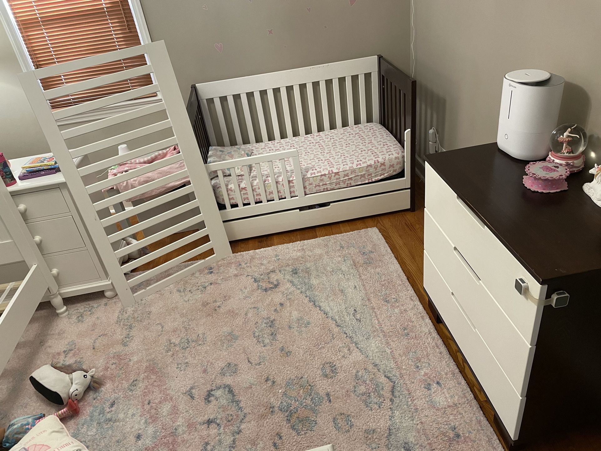 Baby Letto Crib, Dresser And Mattress