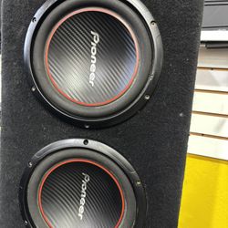 Pair Of Pioneer 8” Car Audio Subwoofer Speakers In Box