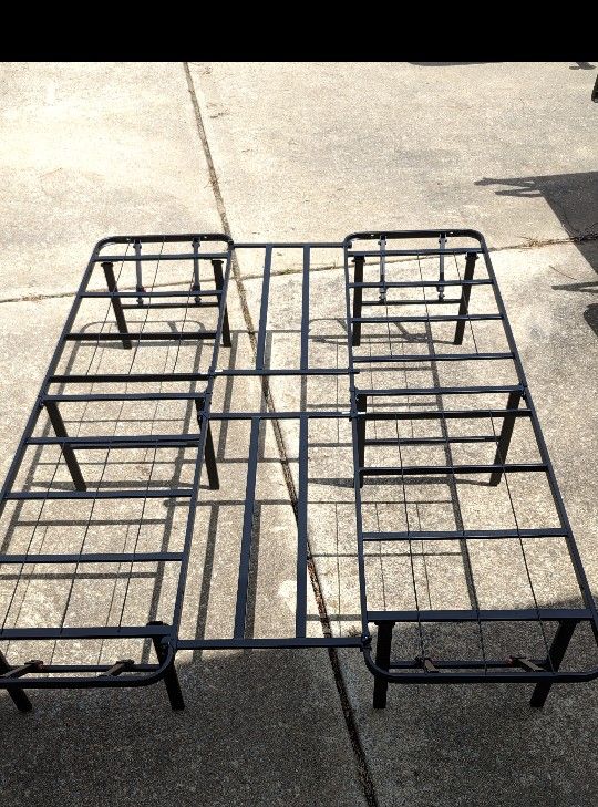 Allswell 14" Convertible High Platform Metal Bed Frame Twin/Full, Black