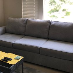 Beautiful Grey 3 Seater Couch And Loveseat Like New 