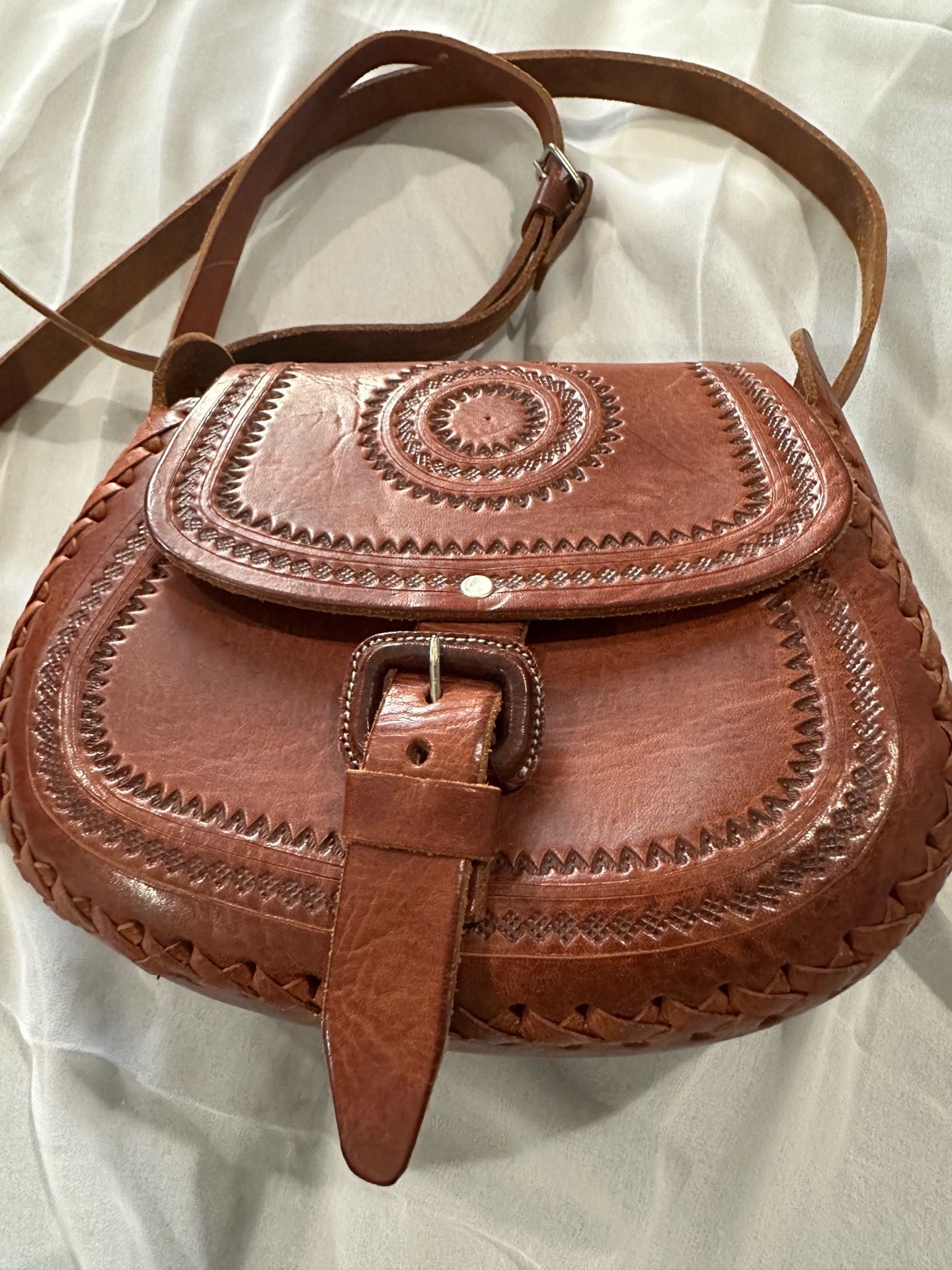 Leather crossbody