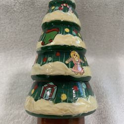 Enesco Nesting Christmas Trees- Vintage