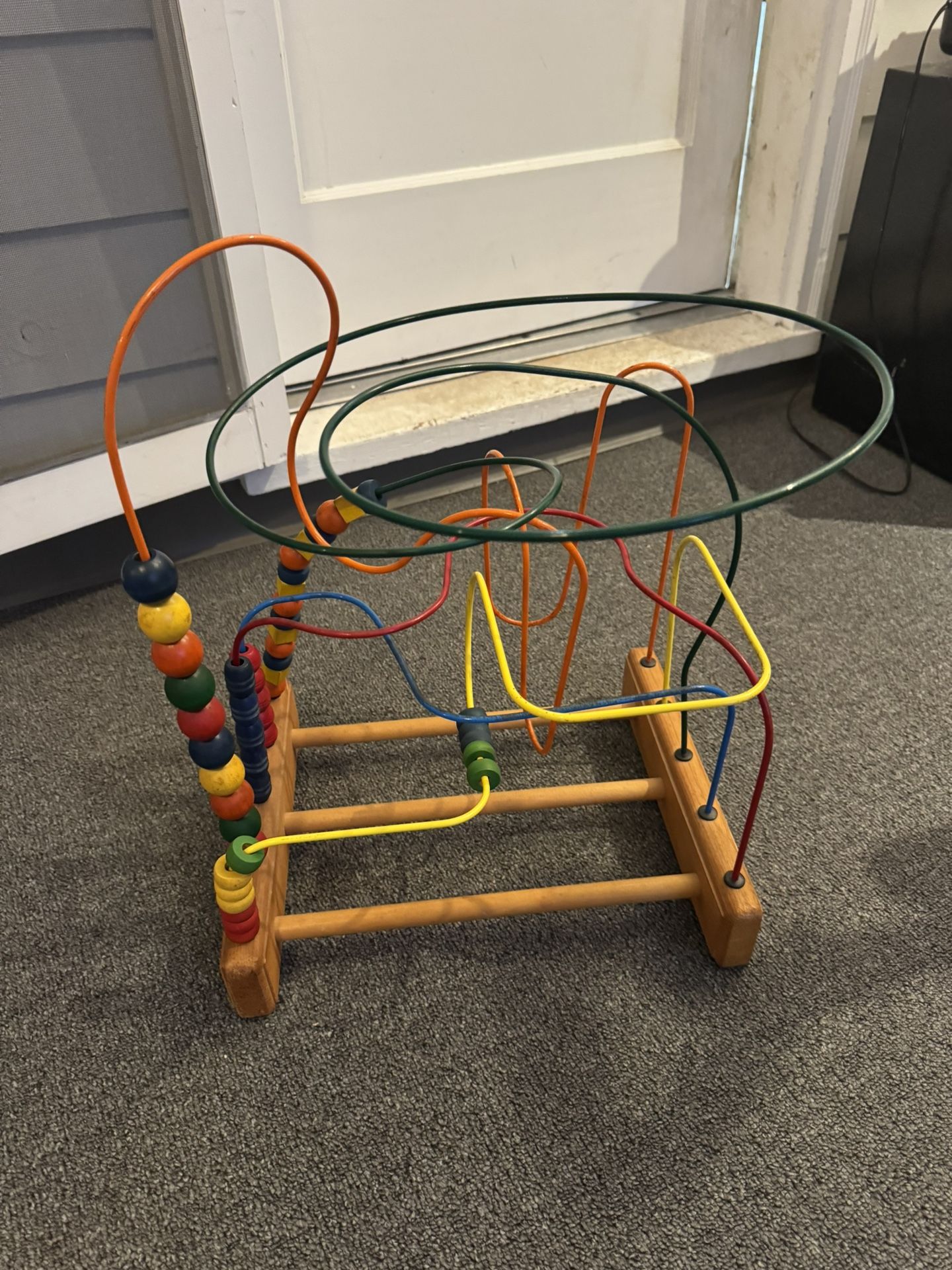 Vintage Childrens Bead Maze Toy