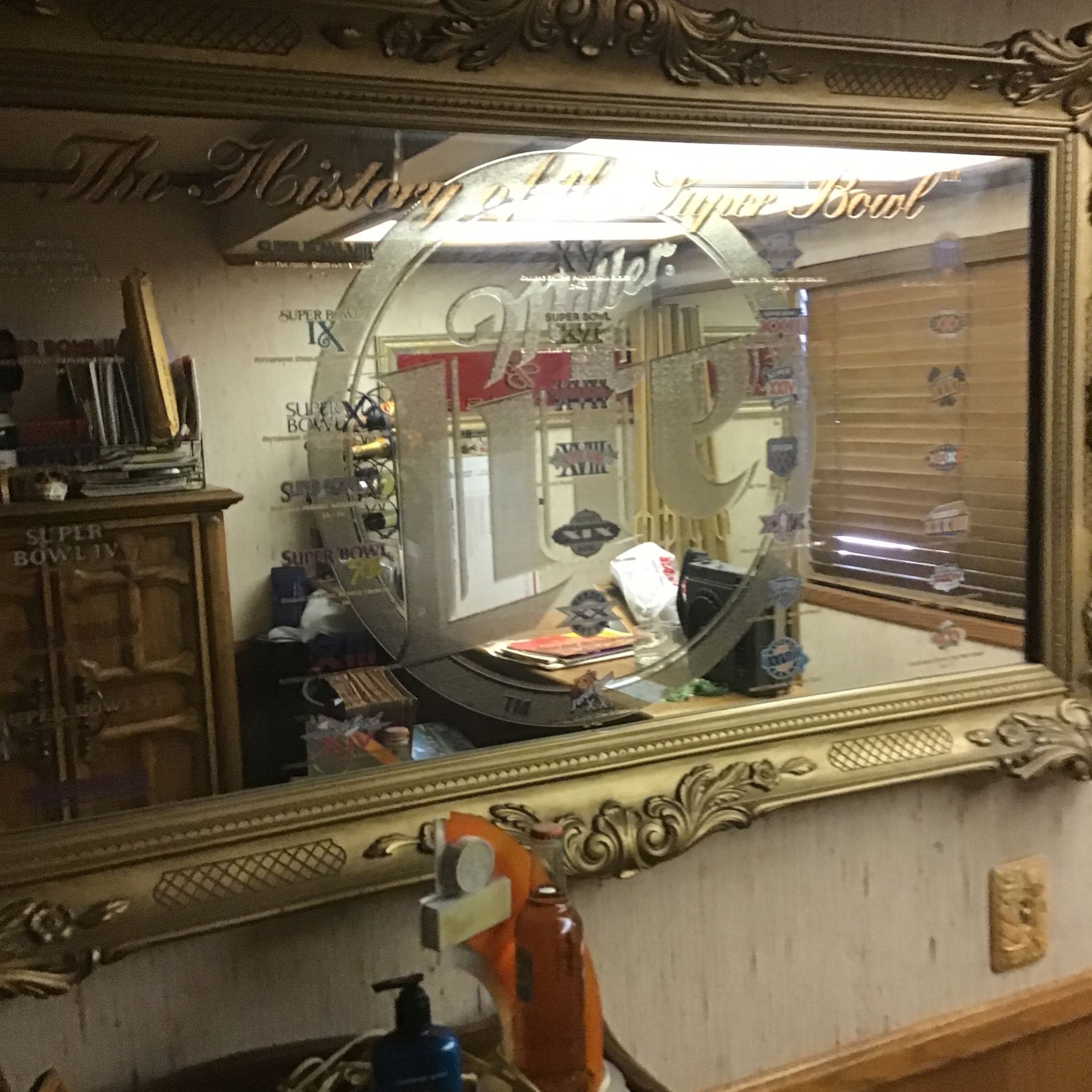 Super Bowl Mirror From First Game To 35th Game