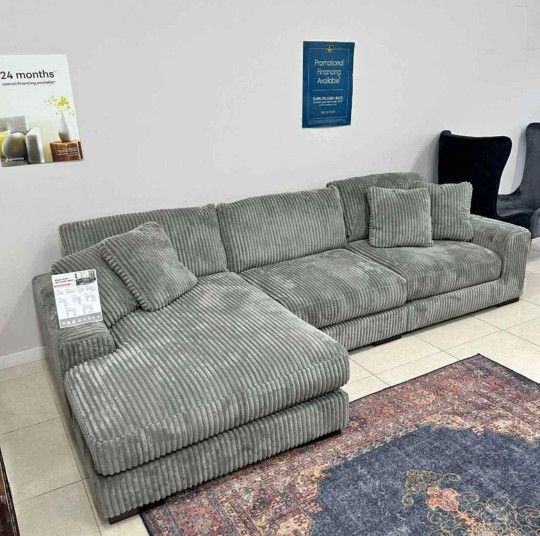 I’m Jon Green, Wayne’s Home Sales Representative🌟 Lindyn Corduroy Fabric Modular Sectional Couch Set 🌟 Fast Delivery