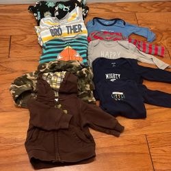 Lot Of 10pcs Baby Boy Size 6months Carter’s Onesies Fleeces One Pieces Jackets
