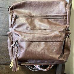 Brown backpack