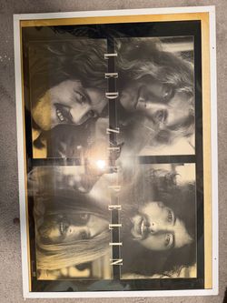 Vintage 1991 Led Zeppelin Framed Poster — Jim Marshall Photos