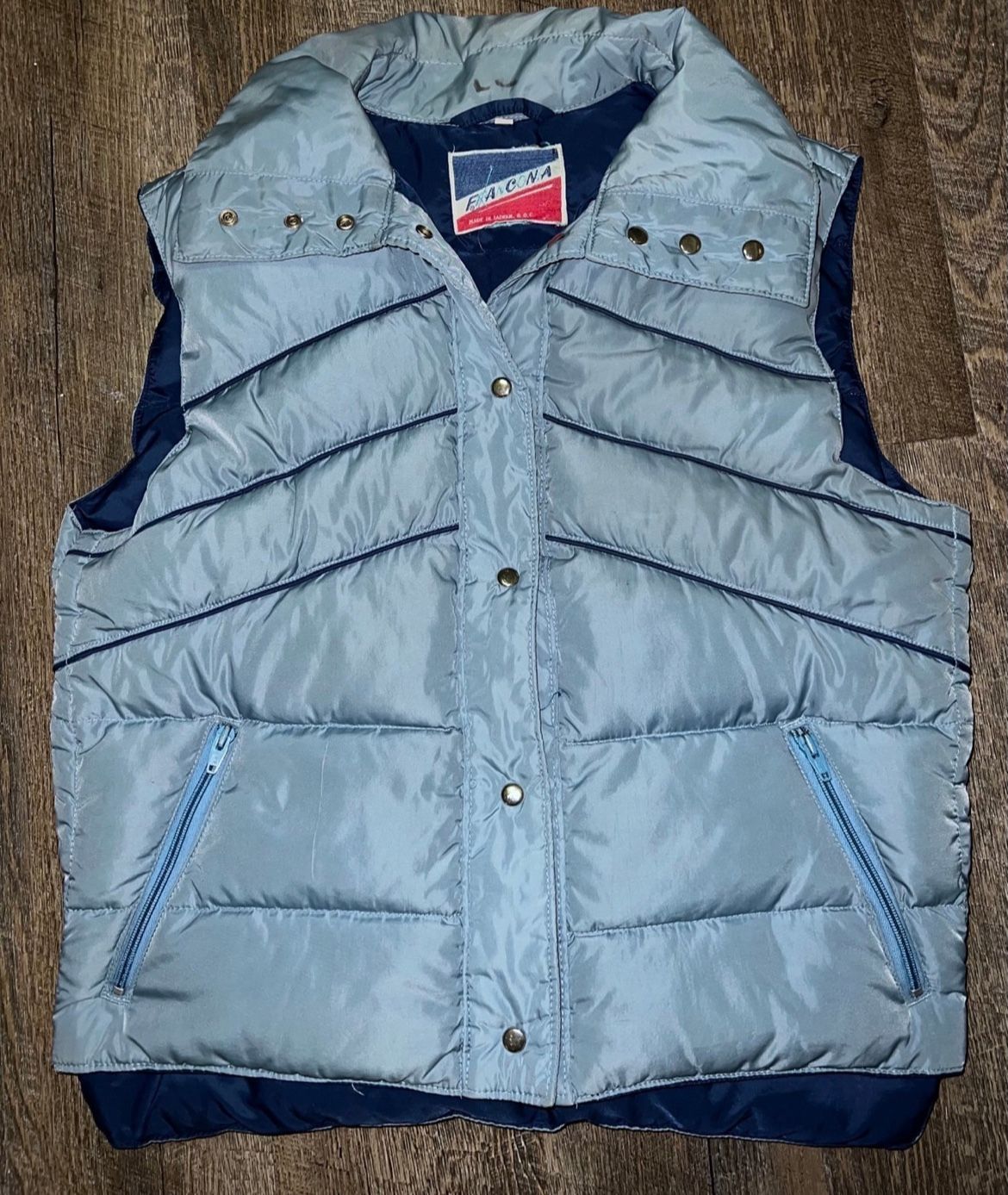 Vintage Franconia Down Nylon Puffer Vest size Large