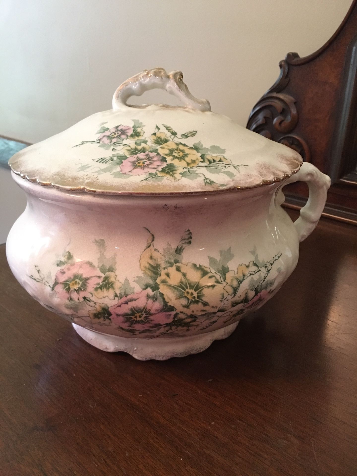 Antique chamber pot -LaBelle China