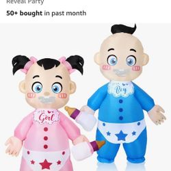 Gender Reveal Infaltable Baby Costumes