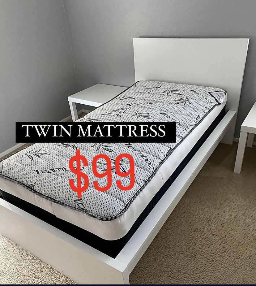 New Twin Pillow Mattress $100