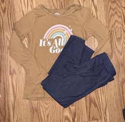 Leggings And Long Sleeves Shirt 