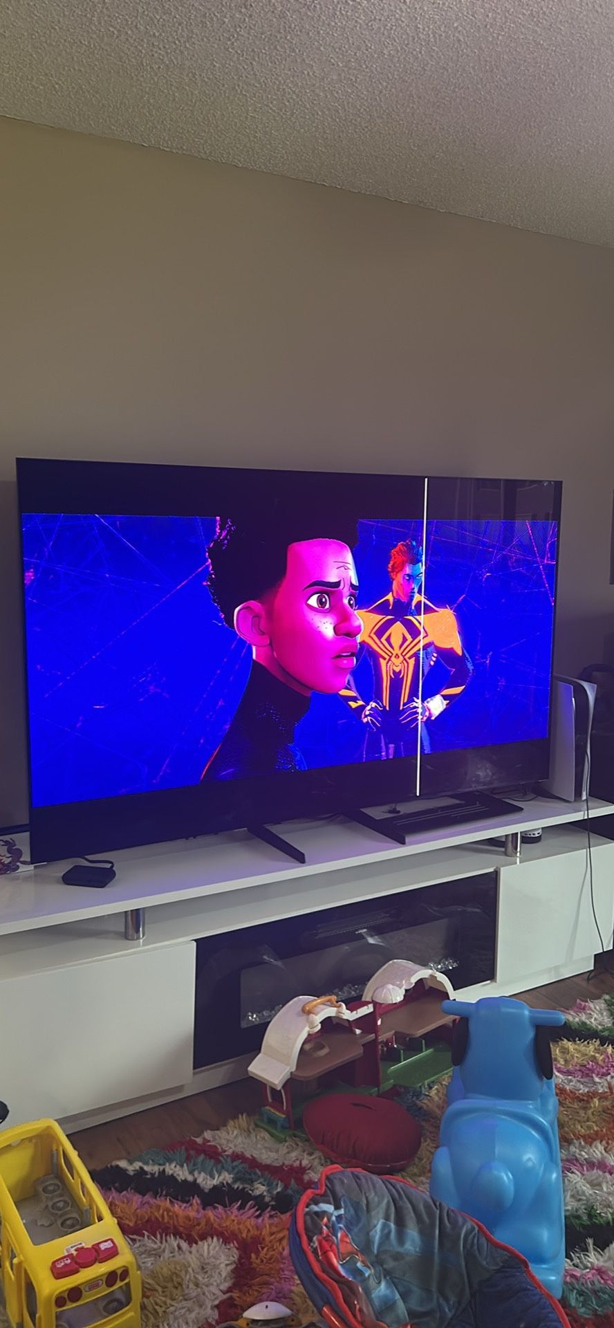 Make An Offer. 77” Oled TV Bought A Year Ago. Has One White Vertical Line Through It