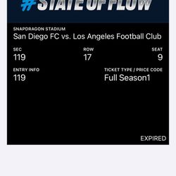 SDFC vs LA Galaxy Tickets 
