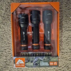 Three Pack Ozark Trail LED Flashlights