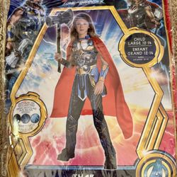 Thor Avengers Costume Halloween Child Size 12-14