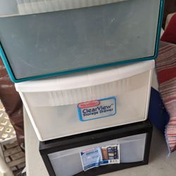 Individual storage bins (3)  17 x12x7 Each $7 