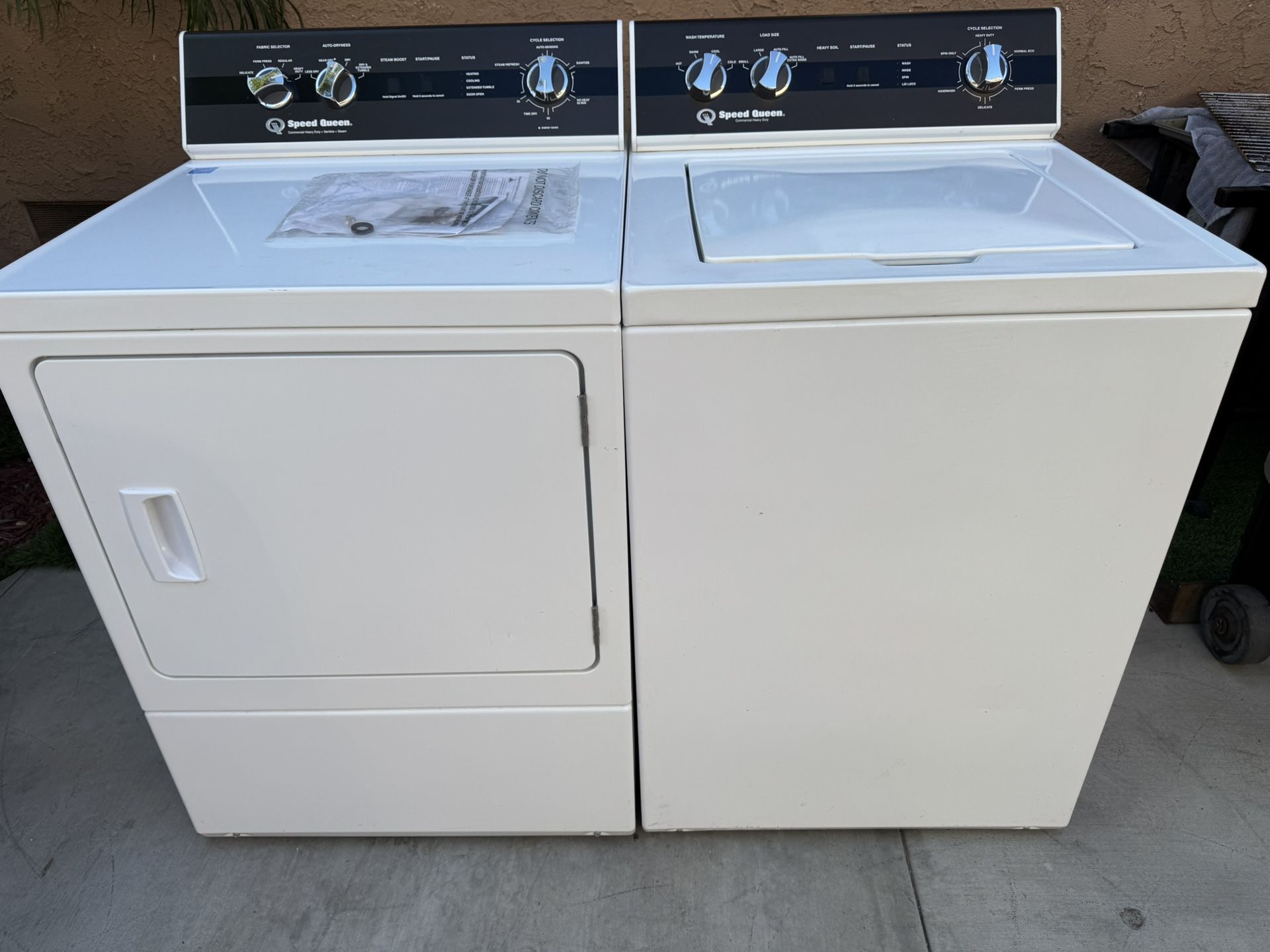 Speed Queen Heavy Duty Commercial Washer And Electric Dryer
