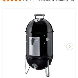 Weber Smokey Mountain 14" Bbq Grill Smoker With Cover