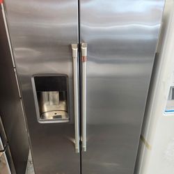 Amazing CAFE 36 Inch Side By Side Refrigerator Counterdepth 21.9 Cu Ft Stainless Steel 