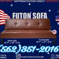Sofa Couch Futon Red New Bonito 