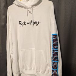 NEW Rick and Morty Adult XL Hoodie Hooded Jacket