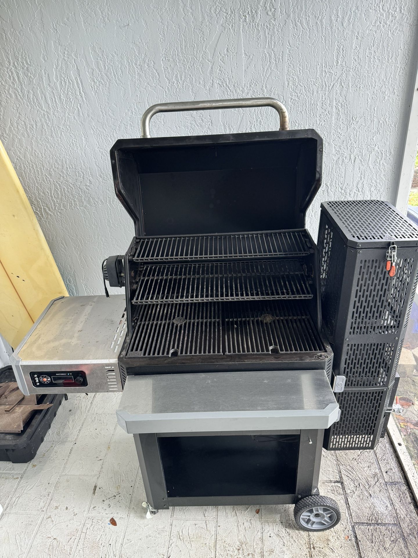 Masterbuilt 1050 with Pizza, Oven And Rotisserie. Plus Stainless Upgrade Mods