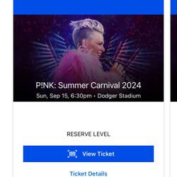Pink Tickets For Tonight 