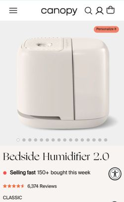 Canopy Bedside Humidifier 2.0 + 2 filters