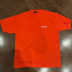 Balenciaga  Bright Orange Shirt 