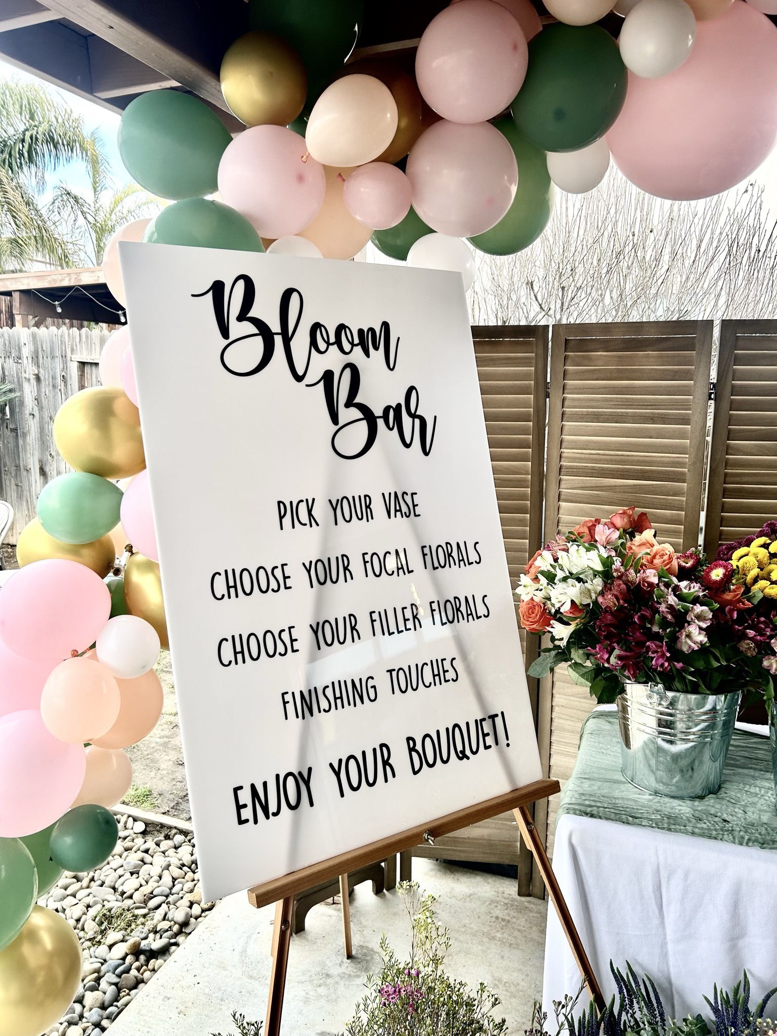 Acrylic Wedding Sign