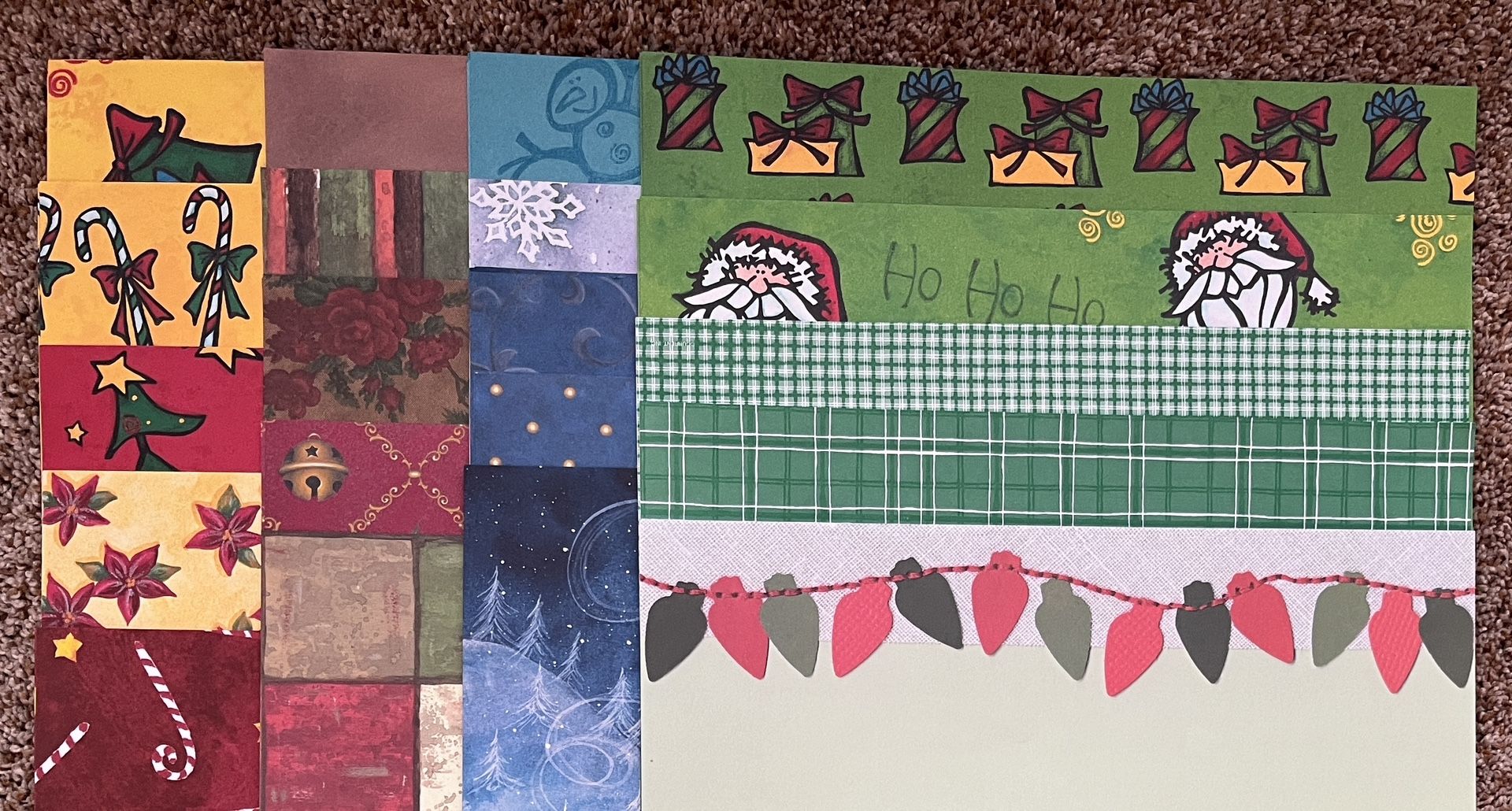 NEW! Scrapbooking/Card Making/Craft Paper Assorted Holiday Theme Bundle 12x12