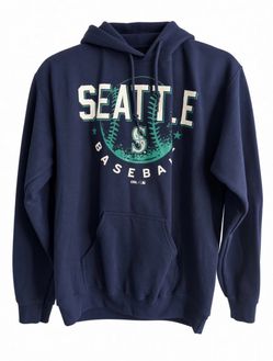 Brand New Costco Seattle Baseball Mariners Pullover Hoodie, Dark Blue, S