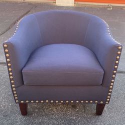 Pottery Barn Baldwin Upholstery Swivel Armchair