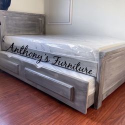 Twin Bed Nd Twin Trundle Nd Foam Mattress 