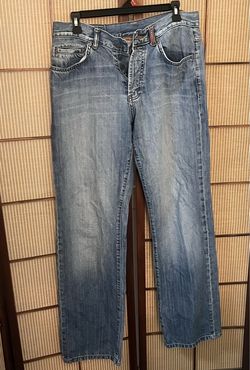 PRADA MILANO MEN’S BLUE DENIM STRAIGHT JEANS  Size 32 Excellent Condition!