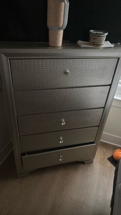 Silver dresser located on the 3rd floor